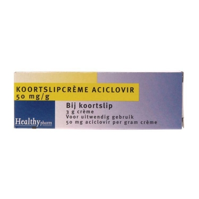 Foto van Healthypharm koortslip creme aciclovir 3g via drogist