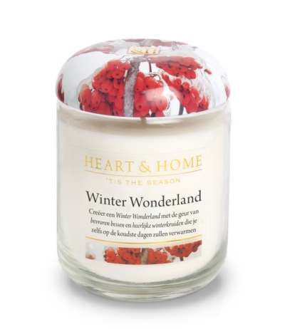 Foto van Heart & home grote geurkaars - winter wonderland 1st via drogist
