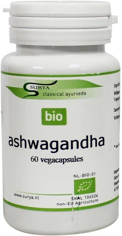 Surya bio aswagandha 60ca  drogist