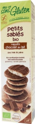 Foto van Ma vie sans melkchocolade zandkoekjes bio - glutenvrij 150g via drogist