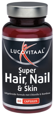 Foto van Lucovitaal hair nail skin formula 60cap via drogist