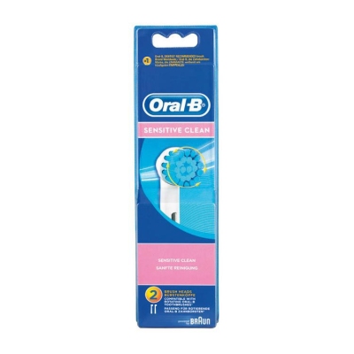 Foto van Oral-b opzetborstels standaard sensitive clean 2st via drogist