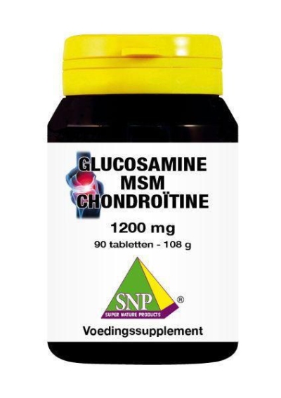 Foto van Snp glucosamine msm chondroitine 90tb via drogist