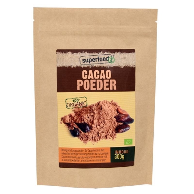 Superfoodz cacao poeder bio raw 300g  drogist