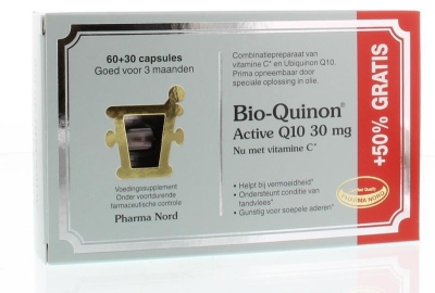 Foto van Pharma nord bio quinon q10 active 30mg 60+30c via drogist