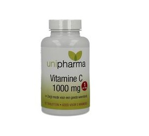 Foto van Unipharma vitamine c 1000mg 90tb via drogist