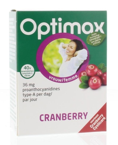 Optimax cysticare cranberry extra 40kt  drogist