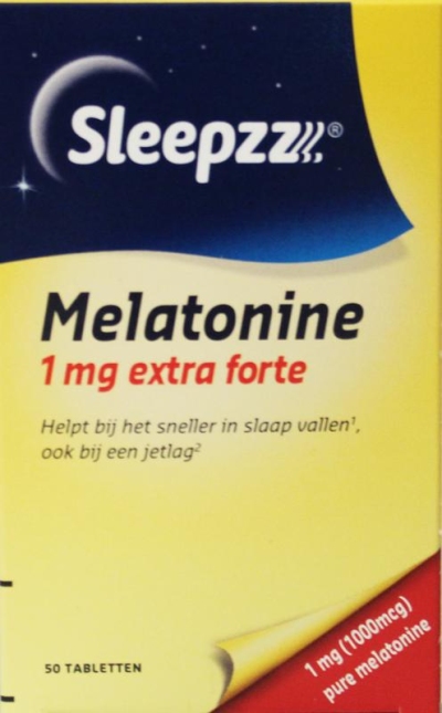 Foto van Sleepzz melatonine 1 mg 50tb via drogist