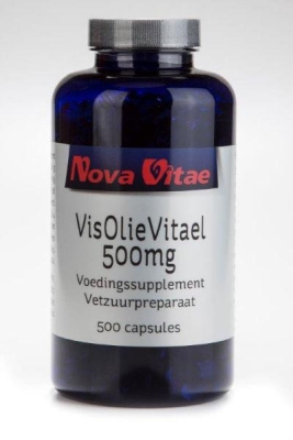 Foto van Nova vitae visolie vitael 500 mg 500 capsules via drogist