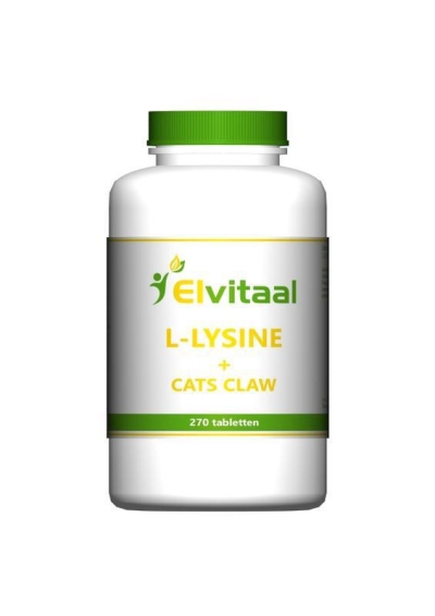 Elvitaal l-lysine cats claw 270tb  drogist