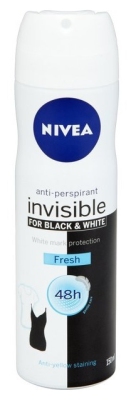 Nivea black & white deospray fresh 150ml  drogist