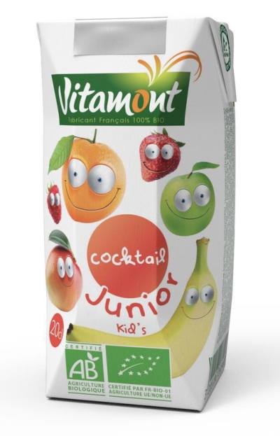 Vitamont fruit cocktail junior pak bio 200ml  drogist