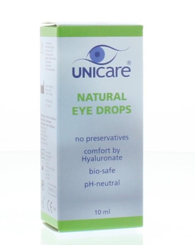 Foto van Unicare natural eyedrops 10ml via drogist
