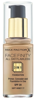 Max factor foundation facefinity 3 in 1 soft honey 077 1 stuk  drogist