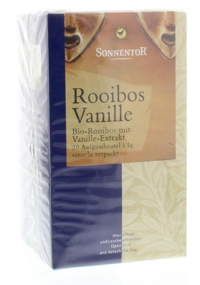 Sonnentor rooibos & vanille thee bio 18st  drogist