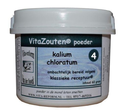 Foto van Vita reform van der snoek kalium muriaticum/chloratum poeder nr. 04 60g via drogist