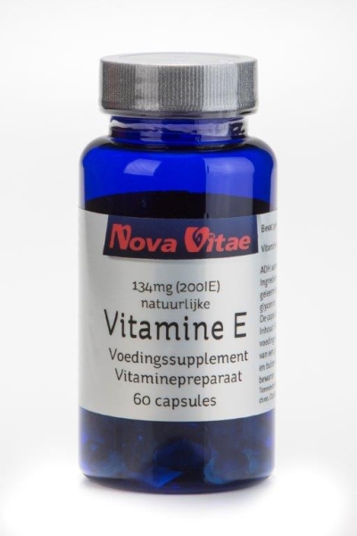 Foto van Nova vitae vitamine e 200iu 60cap via drogist