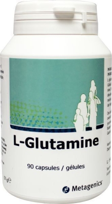 Foto van Metagenics l-glutamine 90cap via drogist