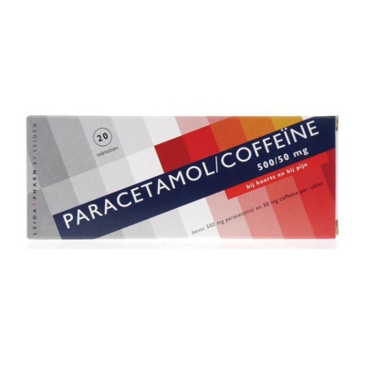 Foto van Leidapharm paracetamol caffeine 20 tabletten via drogist