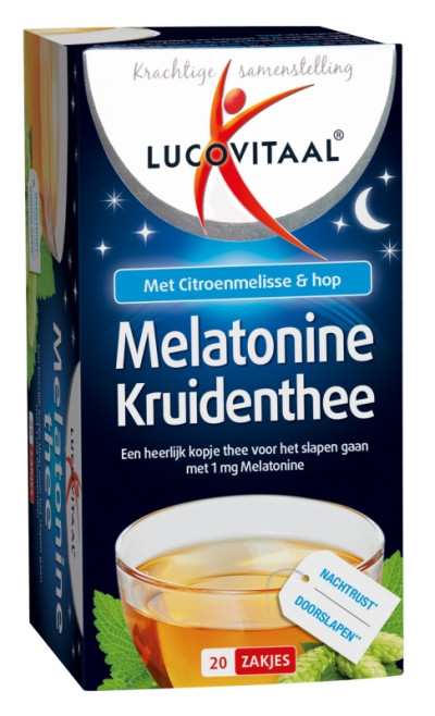 Foto van Lucovitaal melatonine thee 20st via drogist