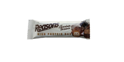 Foto van Reasons high protein bar chocolate brownie 12 x 35gr via drogist