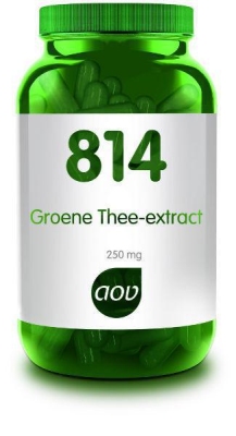 Foto van Aov 814 groene thee extract 250 mg 60vcap via drogist