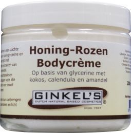 Foto van Ginkel's bodycreme honing rozen 200ml via drogist
