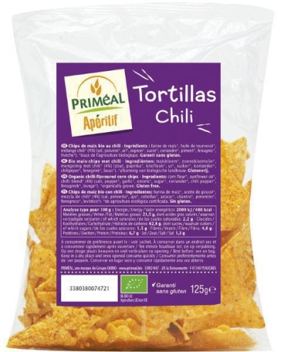 Foto van Primeal tortillas chili 125g via drogist