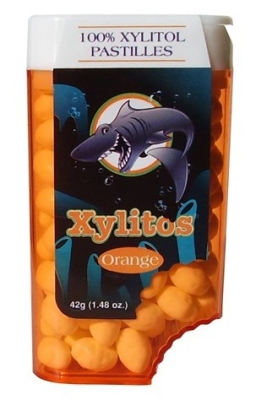 Foto van Xylitos pastilles orange 42gr via drogist