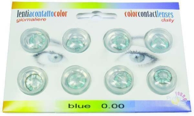 Foto van Pretty eyes 1-dag kleurlens 8p blauw ex via drogist