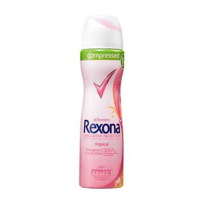 Foto van Rexona deospray tropical compressed 75ml via drogist