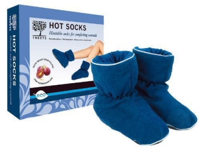 Treets hot socks eco blauw 1pr  drogist