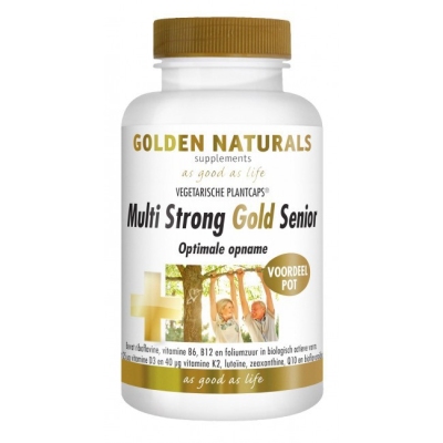 Golden naturals multi strong gold senior 180st  drogist