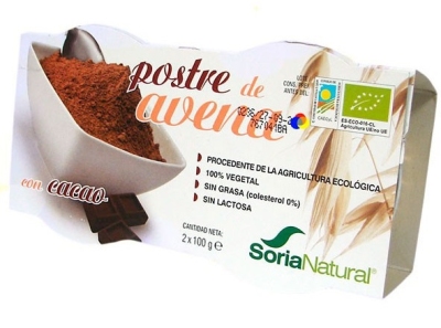 Foto van Soria natural haverdessert cacao bio 200gr via drogist