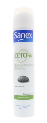 Foto van Sanex deodorant dermo zero% normal skin 200ml via drogist