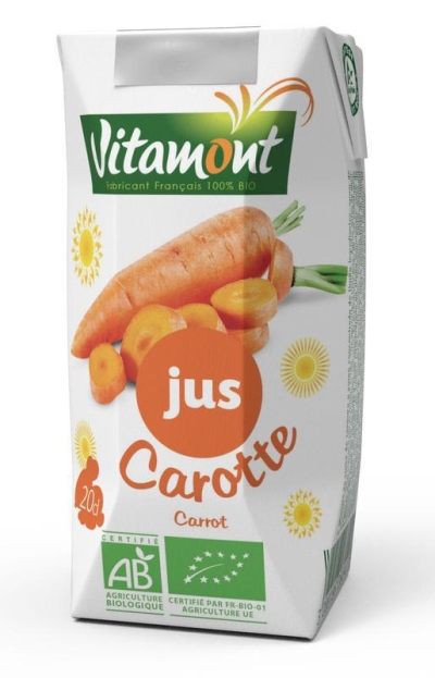 Vitamont wortelsap bio 200ml  drogist