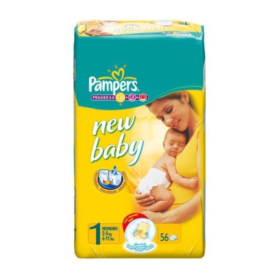 Foto van Pampers new baby newborn urine indicatie maat 1 3 x 56st via drogist