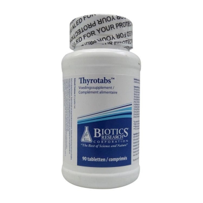 Foto van Biotics thyrotabs 90tab via drogist