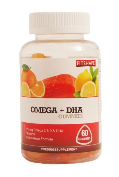 Foto van Fitshape omega + dha gummies 60st via drogist