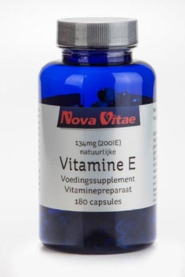 Foto van Nova vitae vitamine e 200iu 180cap via drogist
