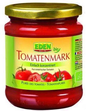 Foto van Eden tomatenpuree zonder zout biologisch 210 gram via drogist