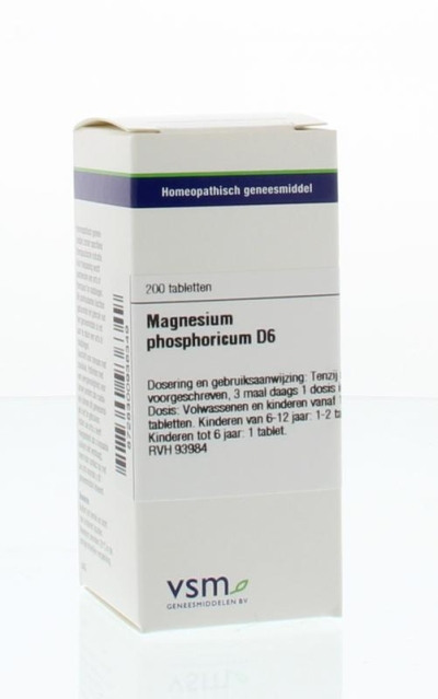 Foto van Vsm magnesium phosphoricum d6 200tab via drogist