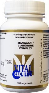 Vital cell life mangaan/l-arginine complex 100cap  drogist