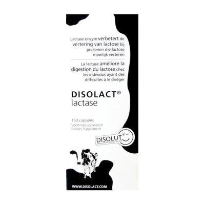 Foto van Disolut disolact (lactase) 150cap via drogist