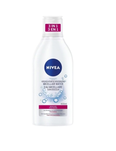 Foto van Nivea essentials verzachtend & verzorgend micellair water 400ml via drogist