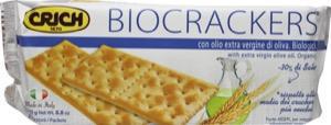 Crich crackers olijfolie zonder zout blauw 250g  drogist