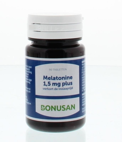 Foto van Bonusan melatonine 1.5 mg plus 90tab via drogist