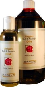 Foto van Ginkel's massage & body olie argan 1000ml via drogist