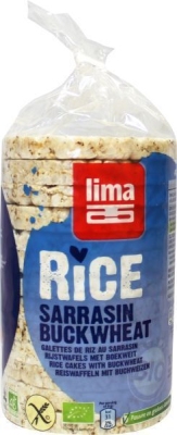 Foto van Lima rijstwafels met boekweit 100g via drogist