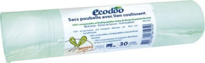Foto van Ecodoo vuilniszakken 30 liter 15st via drogist